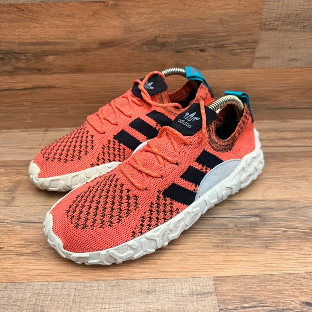 Adidas F 22 Primeknit Mens Size 8 Orange Black Knit Sneakers CQ3027 Originals